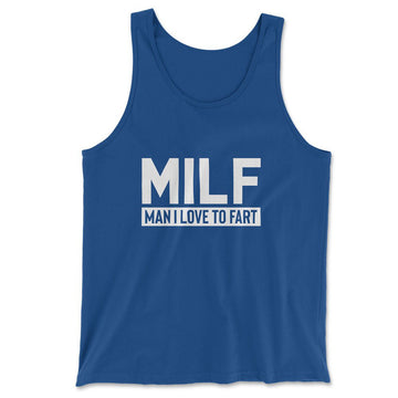 MILF - Man I Love To Fart Men/Unisex Tank in True Royal color